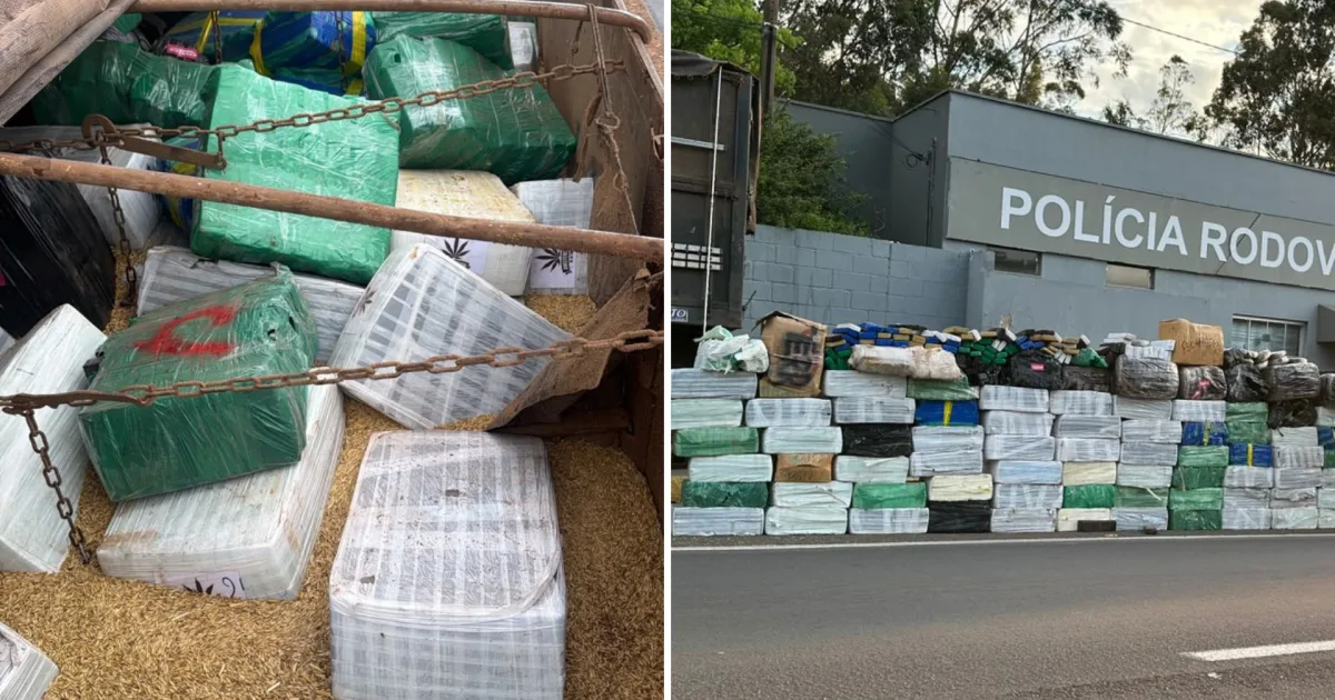 Fiscalização em Pirapozinho apreende 130 fardos de maconha em caminhão