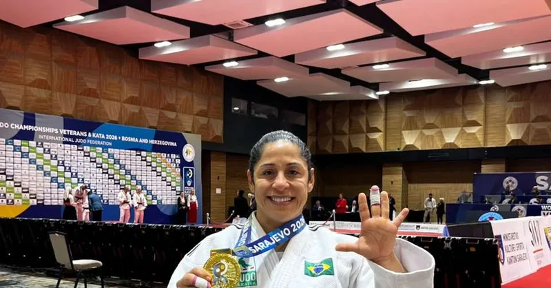 Rosângela Ribeiro conquista quinto Mundial de judô após cirurgia no joelho