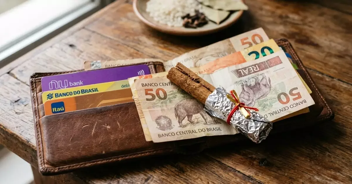 Canela no papel-alumínio é símbolo de prosperidade, não garantia financeira