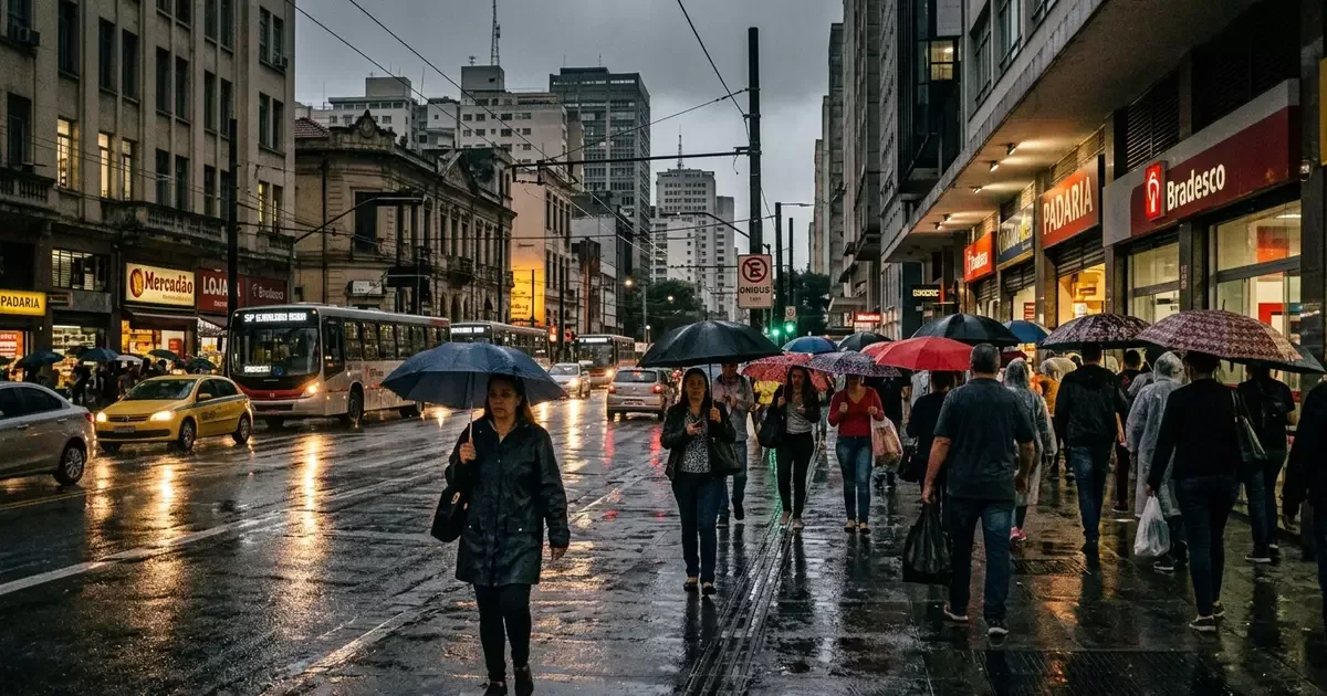 Chuva pode acumular 45.1 milímetros em São Paulo nesta quarta-feira