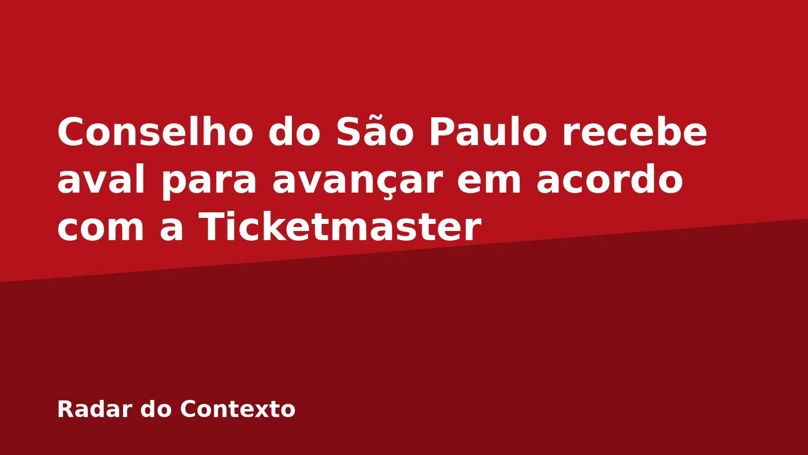 Conselho do São Paulo recebe aval para avançar em acordo com a Ticketmaster