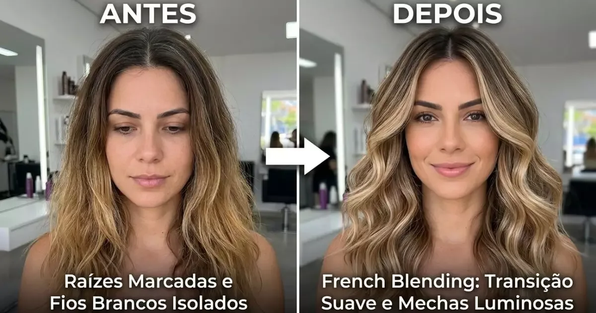 French Blending cria transição suave para cabelos brancos e reduz retoques
