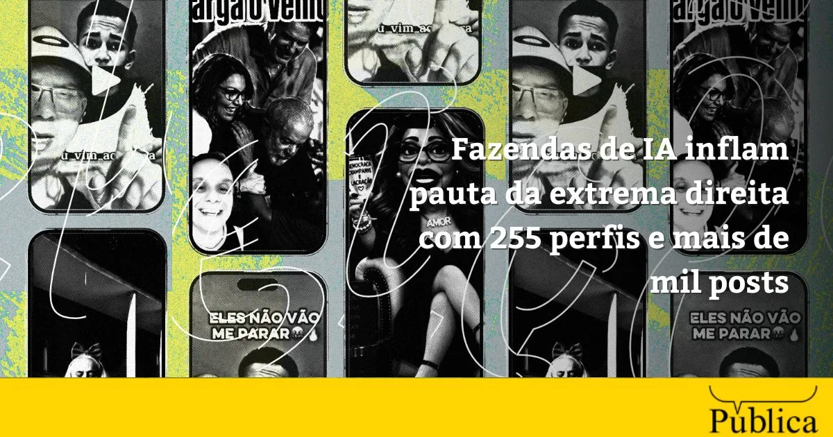 Como uma rede de perfis políticos ampliou conteúdos com inteligência artificial