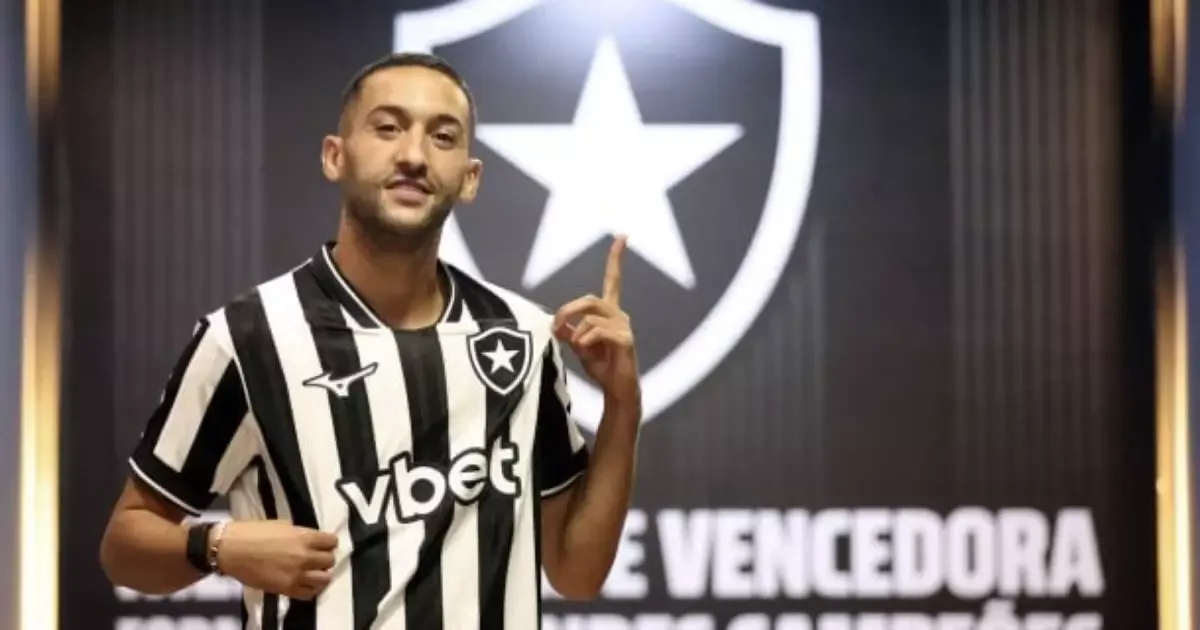 Ziyech conclui exames e assina com o Botafogo até 2028