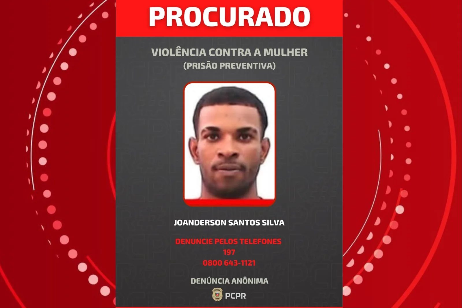 Suspeito de homicídio em Curitiba era procurado por violência doméstica