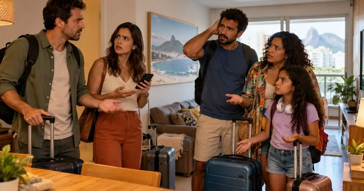Reservas duplicadas deixam duas famílias no mesmo imóvel de férias