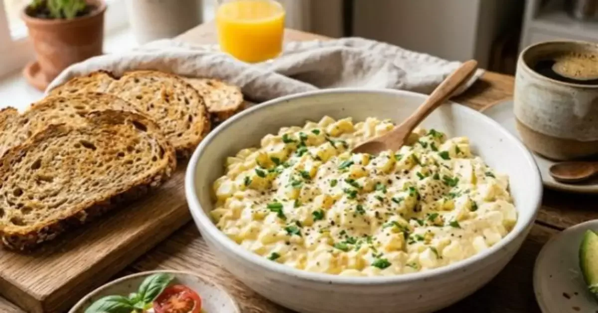 Patê de ovo cremoso leva iogurte e fica pronto para o lanche