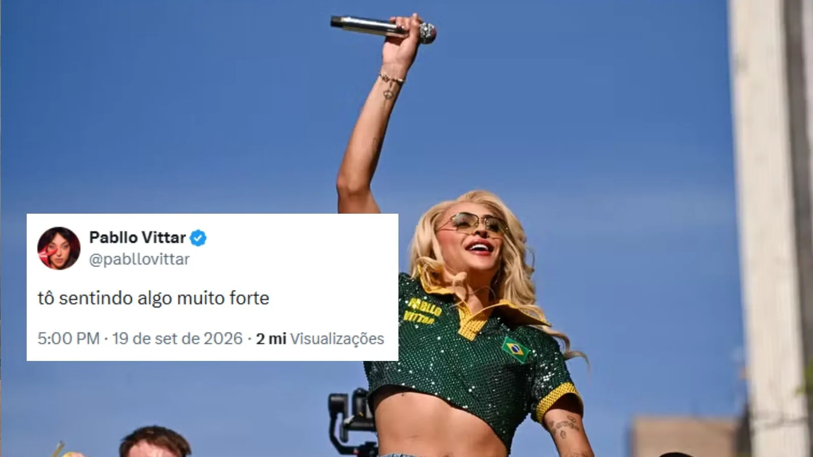 Meme sobre Pabllo Vittar e o horário das 17h volta a circular