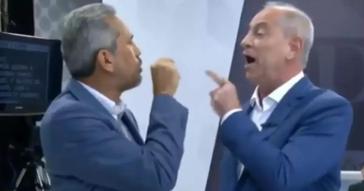 Ciro Gomes e Elmano de Freitas discutem durante debate no Ceará