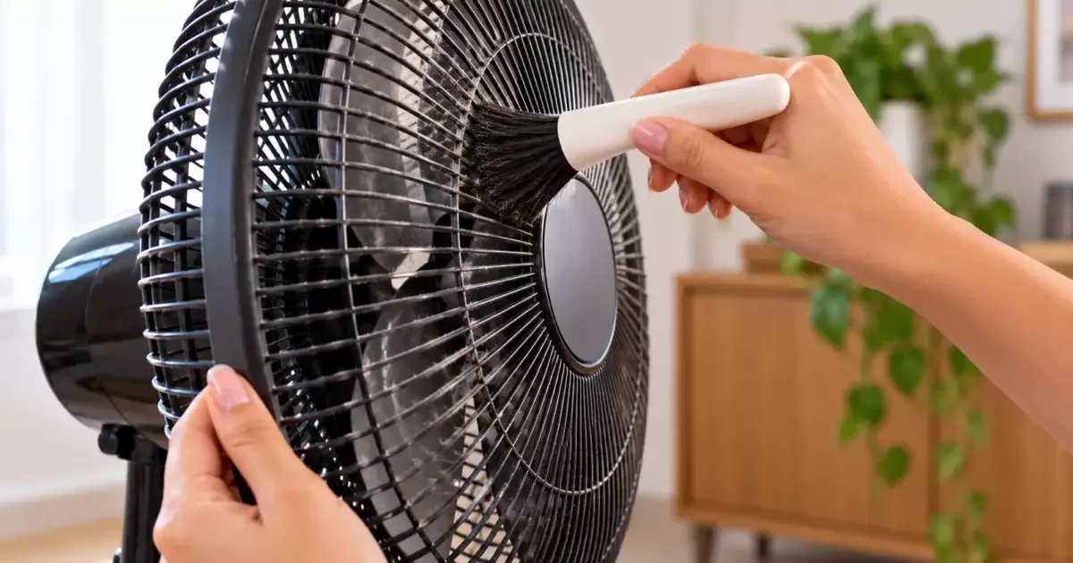Como limpar a entrada de ar do ventilador sem danificar o aparelho