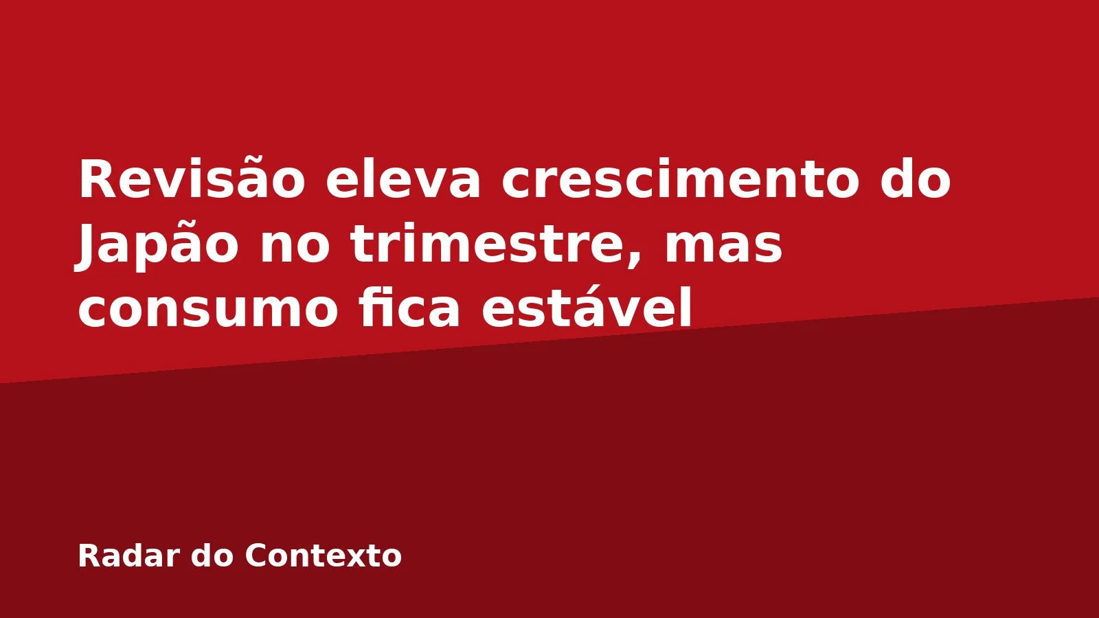 Revisão eleva crescimento do Japão no trimestre, mas consumo fica estável