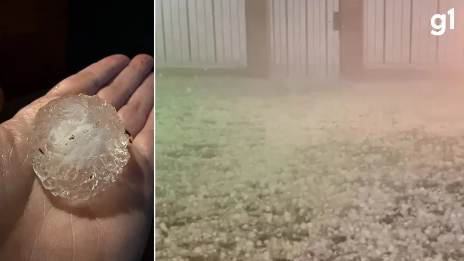 Granizo atinge Santiago e deixa mais de mil casas danificadas no RS
