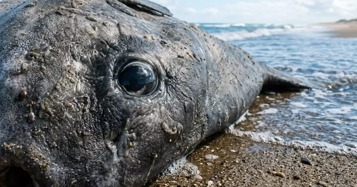 Peixe-lua de dois metros e meio encalha na costa italiana