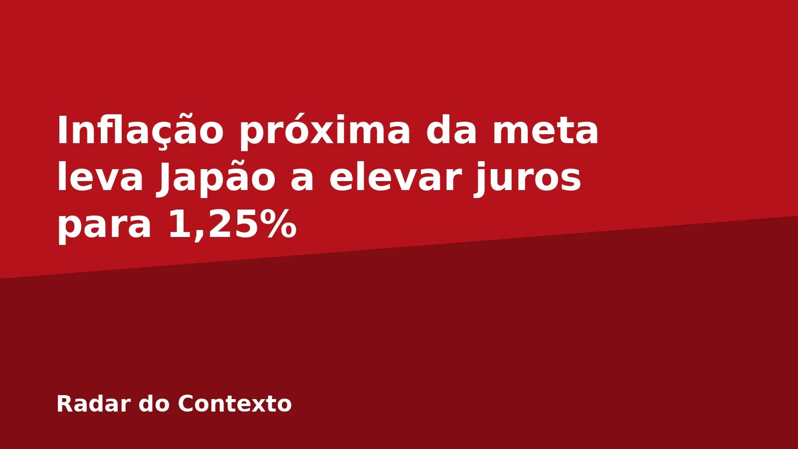Inflação próxima da meta leva Japão a elevar juros para 1,25%