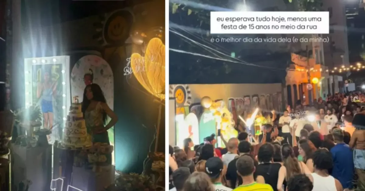 Valsa e discursos levam festa de debutante ao Beco do Rato, no Rio