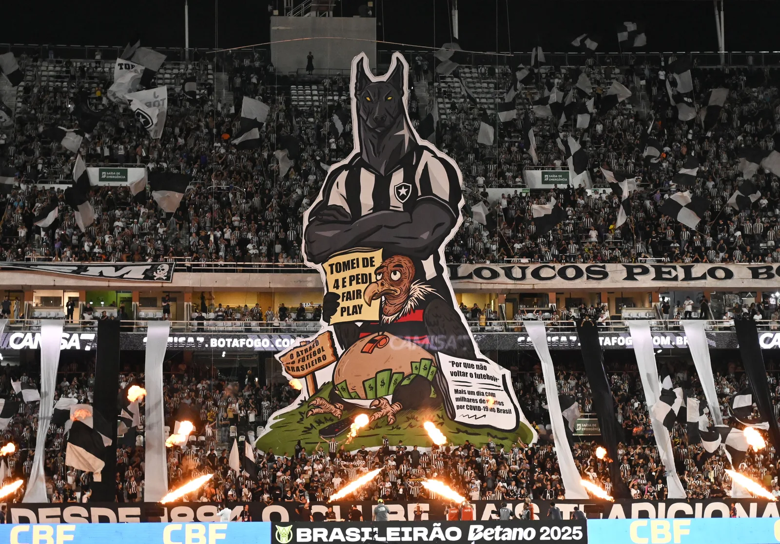 Cartões podem influenciar o duelo entre Botafogo e Palmeiras na Série A