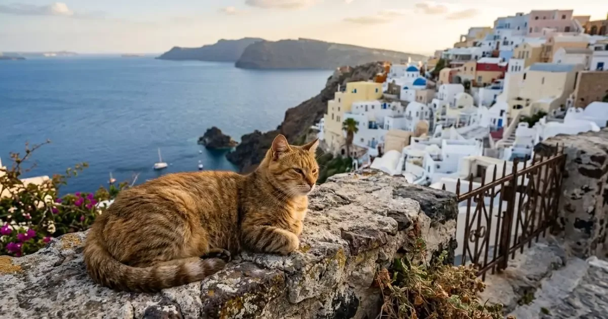 Projeto em Syros oferece hospedagem a voluntários que cuidam de gatos