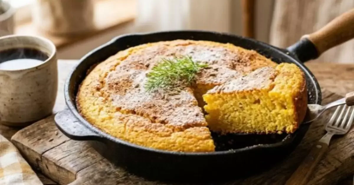 Bolo de fubá feito na frigideira rende 3 porções