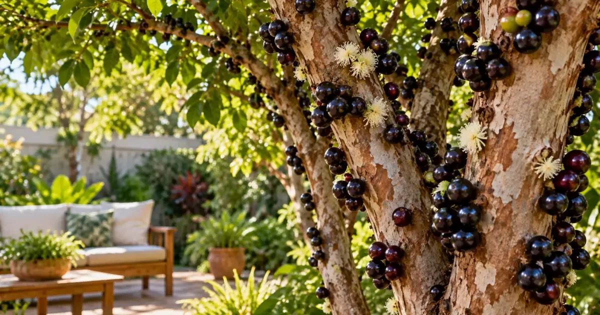 Jabuticabeira combina frutos no tronco e valor ornamental no jardim