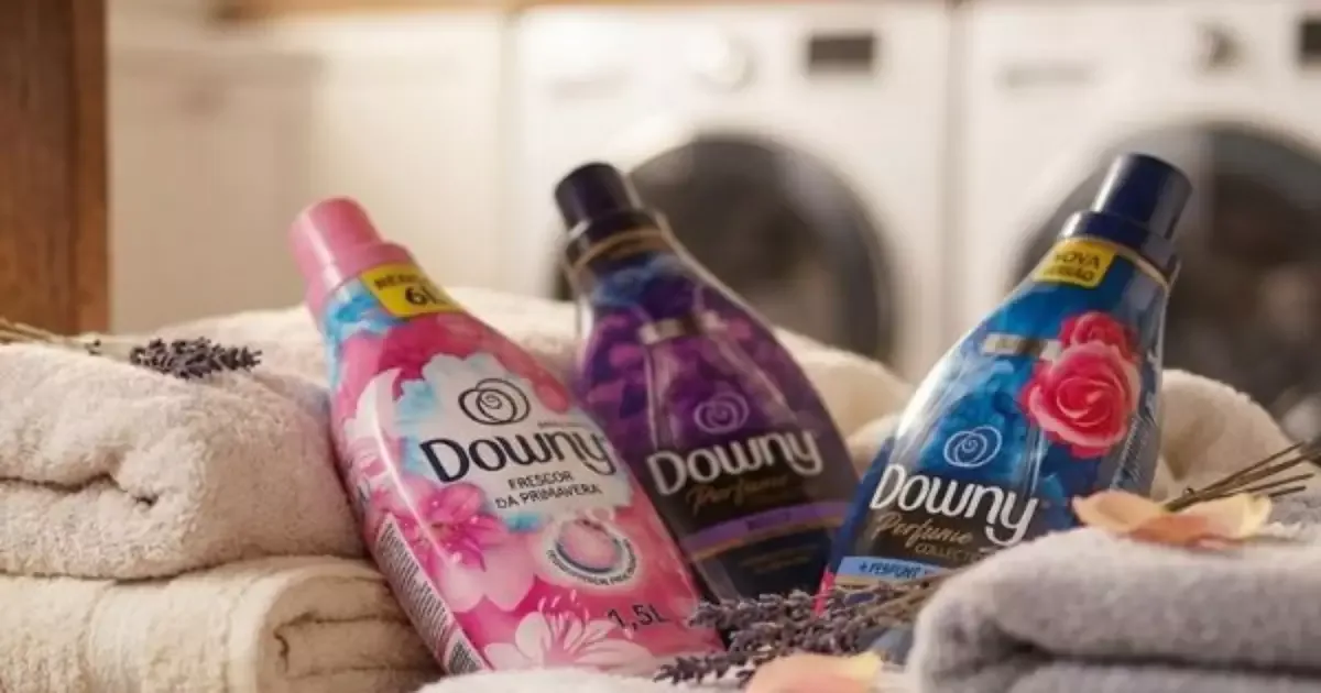 Três amaciantes Downy para manter o perfume nas roupas