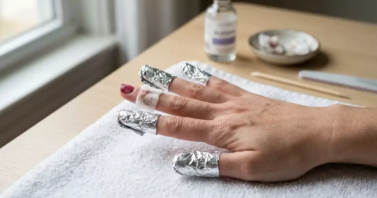 Papel alumínio ajuda a remover esmalte em gel sem raspar a unha