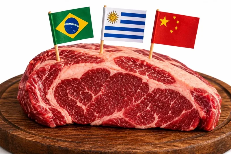 China barra uso pelo Brasil de excedente da cota uruguaia de carne bovina