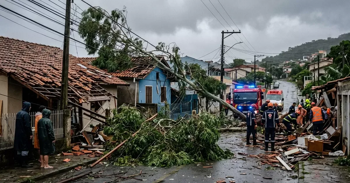 Nove municípios do Sul têm emergência reconhecida após desastres climáticos