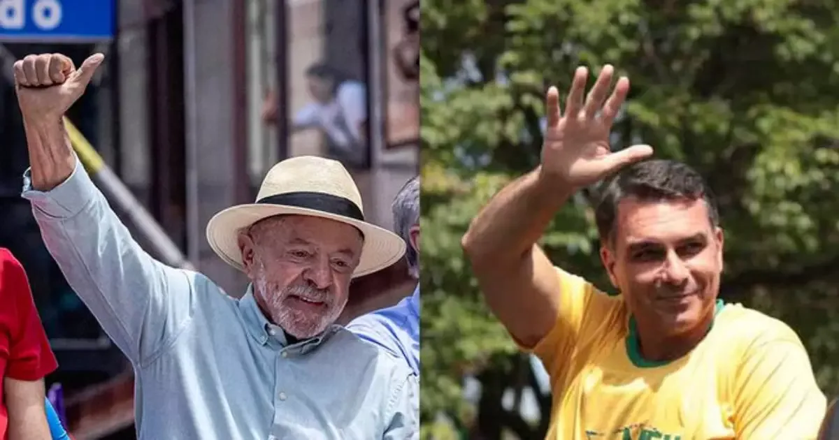 Lula e Flávio Bolsonaro chegam à véspera da eleição separados por poucos pontos