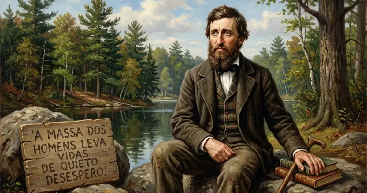 Thoreau questiona a rotina automática e defende uma vida deliberada