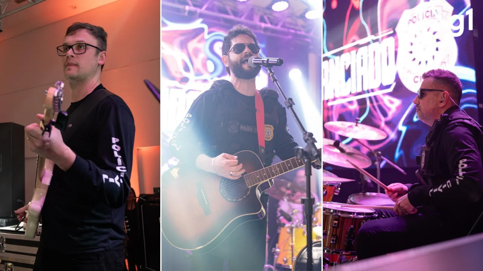 Policiais civis do Rio Grande do Sul formam banda de rock para eventos da corporação