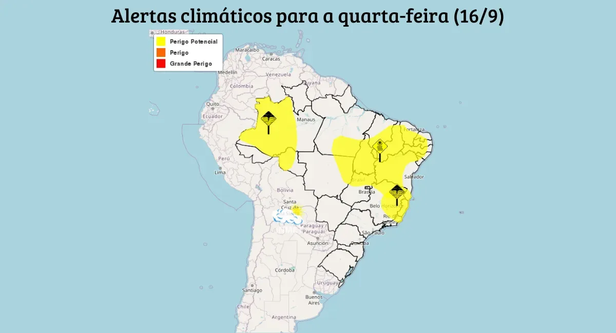 Chuva persiste no Sudeste enquanto massa de ar frio avança pelo Sul