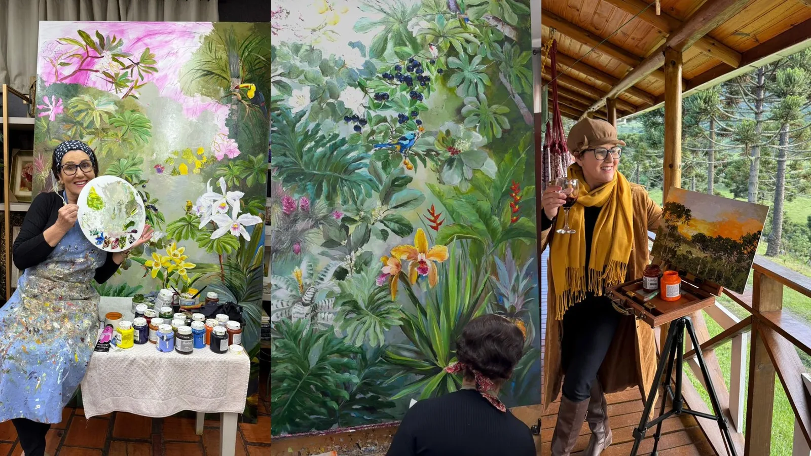 Quadros de artista do Paraná viralizam e fecham encomendas até 2028