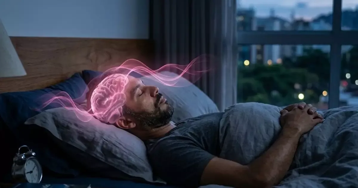 Pink noise sincronizado ao sono aumenta ondas ligadas à limpeza cerebral