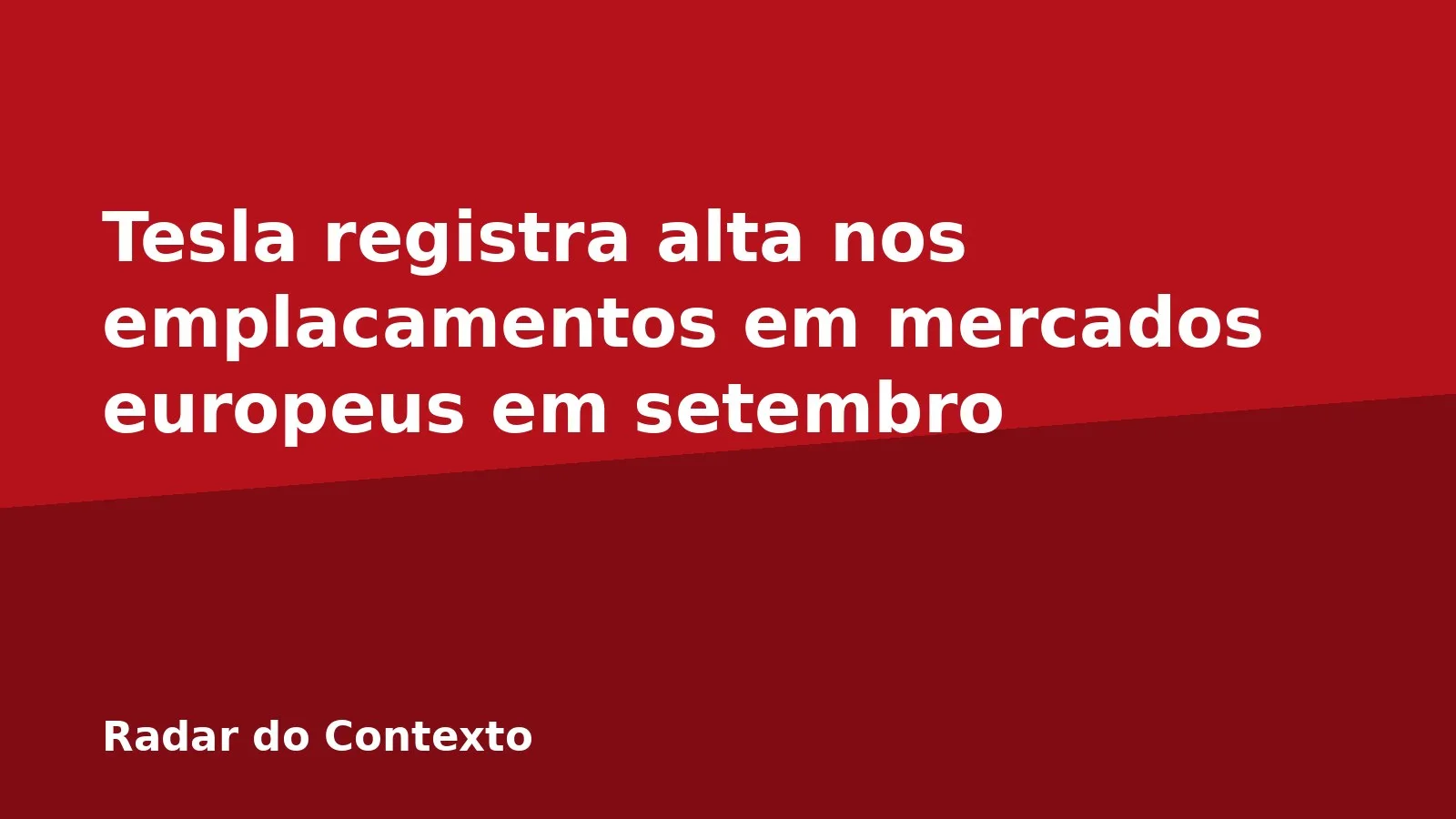 Tesla registra alta nos emplacamentos em mercados europeus em setembro