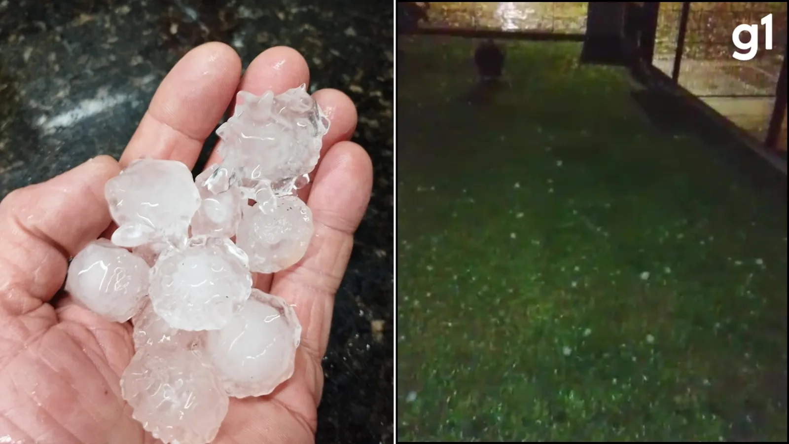 Granizo atinge Três Passos, no Noroeste do Rio Grande do Sul