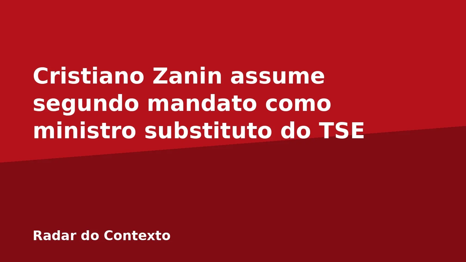 Cristiano Zanin assume segundo mandato como ministro substituto do TSE