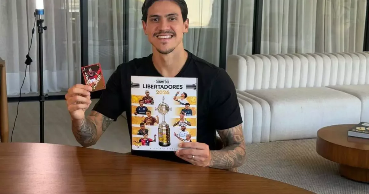 Pedro será embaixador do álbum da Libertadores pela Panini