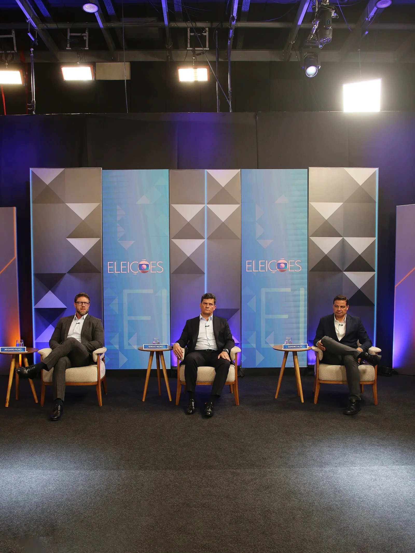 Debate reúne Requião Filho, Sandro Alex e Sergio Moro na disputa pelo Paraná