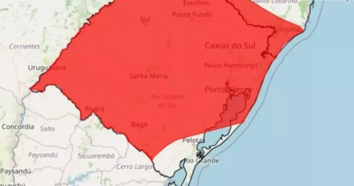 Tempestades interrompem energia e mobilizam alertas de risco no Rio Grande do Sul