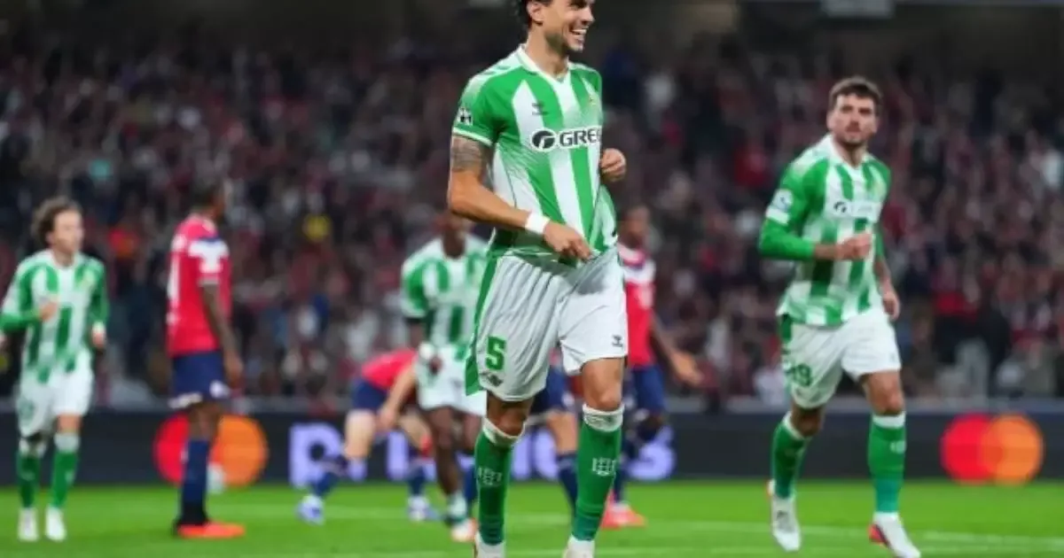 Betis vira sobre o Lille, vence fora e começa Champions com três pontos